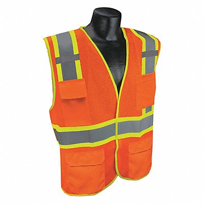 CONDOR 53YN54 J6038 High Visibility Vest Orange/Red L/XL