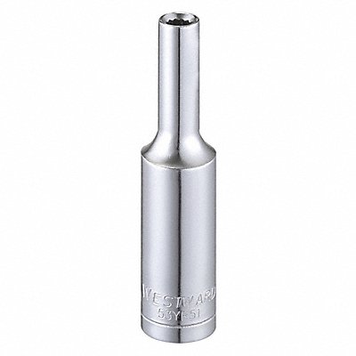 WESTWARD 53YR51 Socket Steel Chrome 3.5 mm