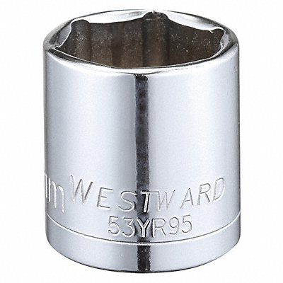 WESTWARD 53YR95 Socket Steel Chrome 23 mm