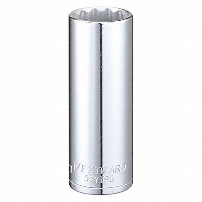 WESTWARD 53YT95 Socket Steel Chrome 17 mm