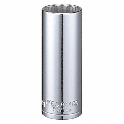 WESTWARD 53YT96 Socket Steel Chrome 18 mm