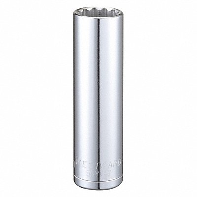 WESTWARD 53YV47 Socket Steel Chrome 17 mm