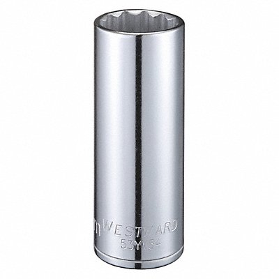 WESTWARD 53YV54 Socket Steel Chrome 24 mm