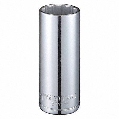WESTWARD 53YV56 Socket Steel Chrome 26 mm