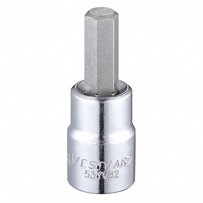 WESTWARD 53YV82 Socket Bit Steel 3/8 in TpSz 5/16 in