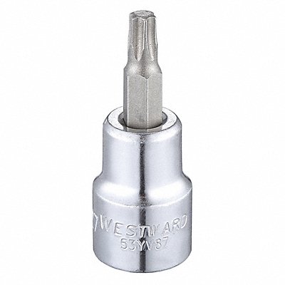 WESTWARD 53YV87 Socket Bit Steel 3/8 in TpSz T27
