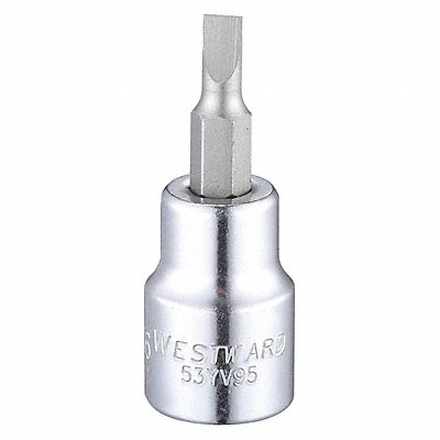 WESTWARD 53YV95 Socket Bit Steel 3/8 in TpSz 3/16 in