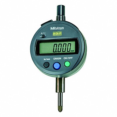 MITUTOYO 543-792B-10 CAL Calibrated Indicator: 0 in to 2 in /0 in to 50.8 mm, Inch/Metric, +/- 0.0002 in Accuracy