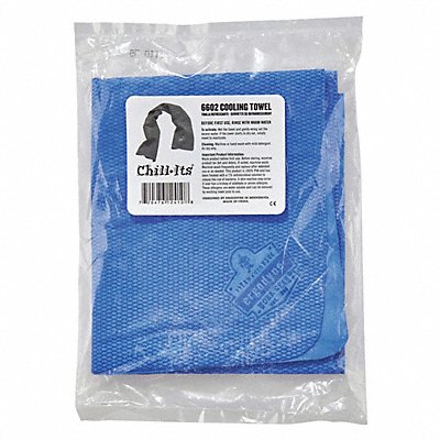 CHILL-ITS BY ERGODYNE 6602BULK Evaporative Cooling Towel Blue PK50