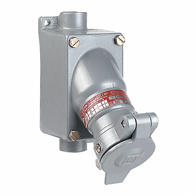 HUBBELL KRS218220 Pn Slv Rec Grey 20 A 3Pl Single
