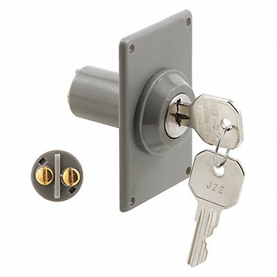 PRIME-LINE GD52142 Key Switch SPDT Contact Form 0.125 dia.