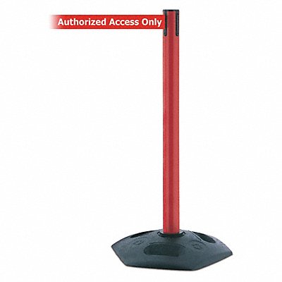 TENSABARRIER 88621STDNORAXC Barrier Post PVC Post Red Finish