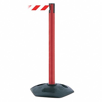 TENSABARRIER 88621MAXNOD3XC Barrier Post PVC Post Red Finish