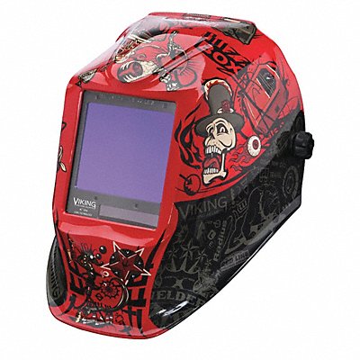 LINCOLN ELECTRIC K31014 Welding Helmet Mojo Graphic Black/Red