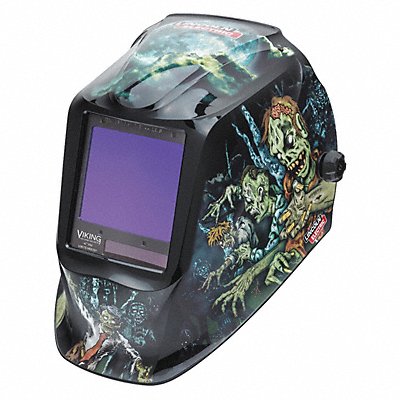 LINCOLN ELECTRIC K41584 Welding Helmet Zombie Graphic Black/Blue