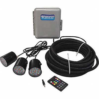 KASCO RGB3C5100 Lighting System 3 Bulbs 5W Cord 100 ft L