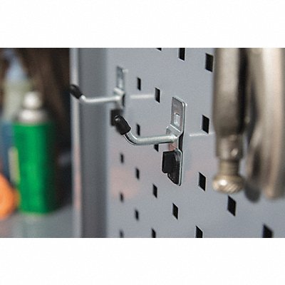 KENNEDY 99824 Sngl Rd Pegboard Hk 2 3/8 x4 x3/4 in PK10