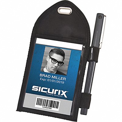 SICURIX BAU55710 ID Badge Holder Vertical PK12