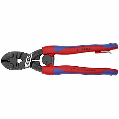 KNIPEX 7132200TBKA Mini Bolt Cutter 8 Overall Length