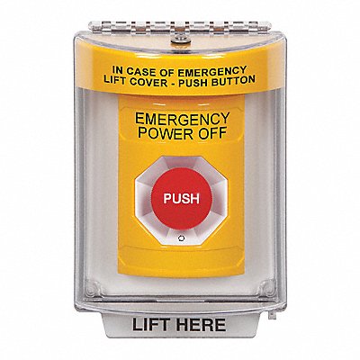 SAFETY TECHNOLOGY INTERNATIONAL SS2241POEN Emergency Power Off Push Button 2-7/8 D