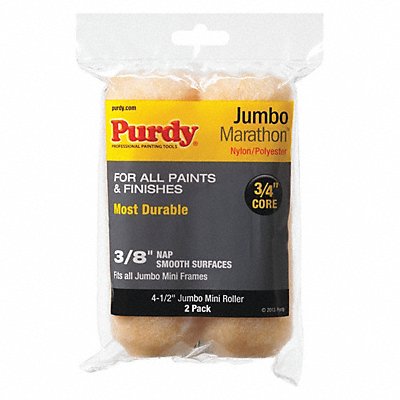 PURDY 14G624062 Roller Cover 4 1/2 L 3/8 Nap Nylon PK2