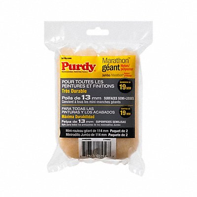PURDY 14G624063 Roller Cover 4 1/2 L 1/2 Nap Nylon PK2