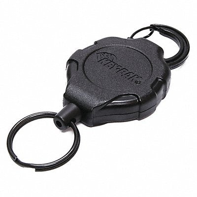 KEY-BAK 0KR23A11 Ratcheting Key Reel Polycarbonate Black