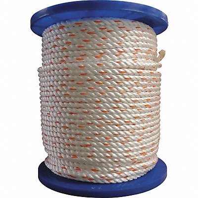 ORION ROPEWORKS 570080W1O00600R8486 General Purpose Utility Rope 1/4 Dia.x600 L