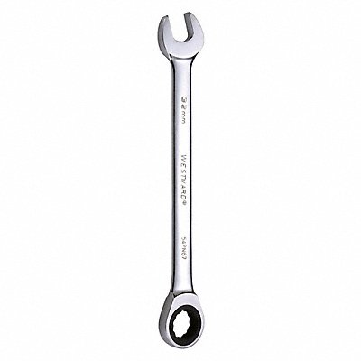 WESTWARD 54PN67 Combination Wrench Steel Metric 0 deg.