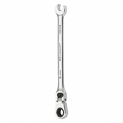 WESTWARD 54PP08 Combination Wrench Steel Metric 0 deg.