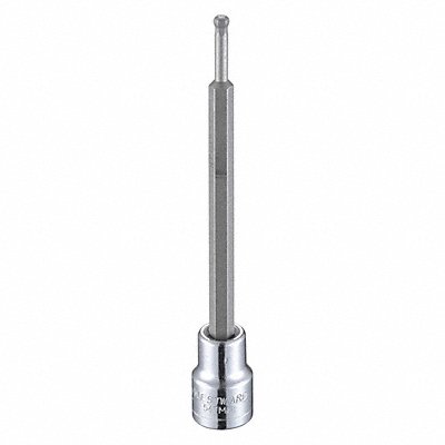 WESTWARD 54TM68 Socket Bit Steel 3/8 in TpSz 4 mm