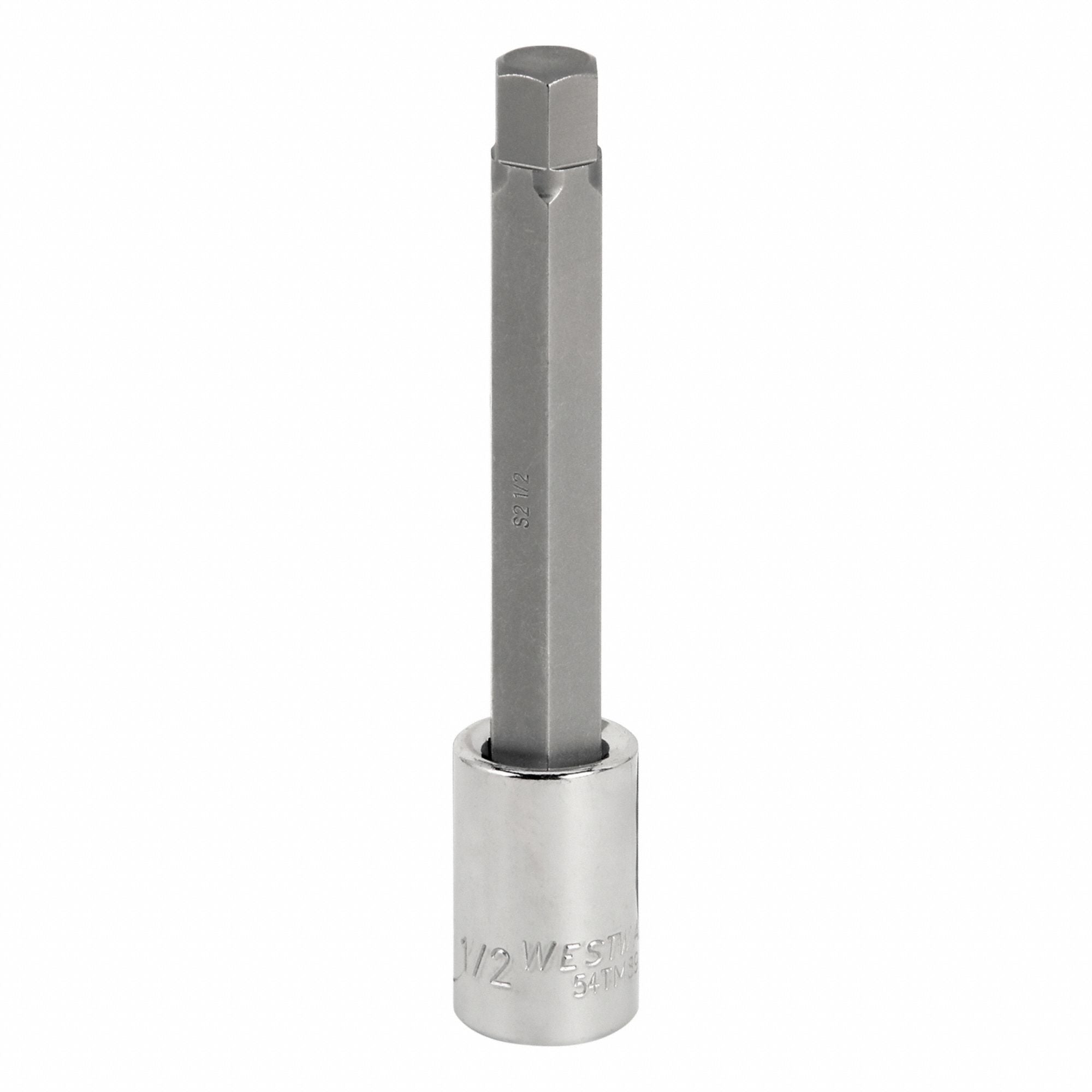WESTWARD 54TM89 Socket Bit Steel 1/2 in TpSz 1/2 in