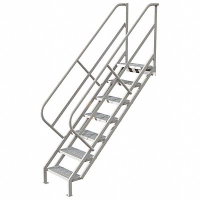 TRI-ARC WISS107246 Stair Unit Steel 7 Steps 450 lb Ld Cap.
