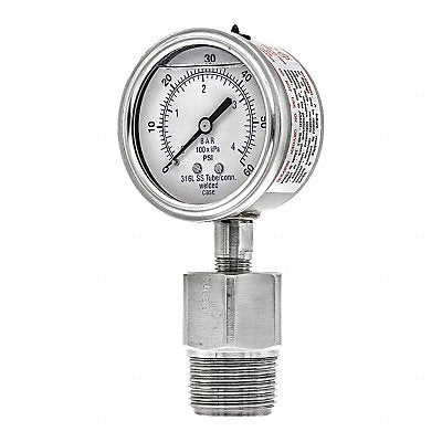 PIC GAUGES 301L254D5JJJA00 K4226 Pressure Gauge Nominal 2-1/2 Dial