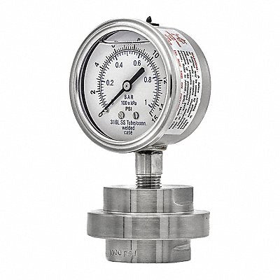 PIC GAUGES 301L254B3JJJ100 K4231 Pressure Gauge Nominal 2-1/2 Dial