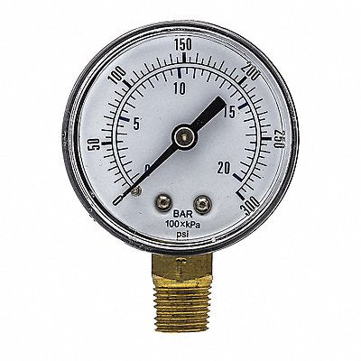 PIC GAUGES SEP101D204HBSPT Pressure Gauge General Purpose 2 Dial