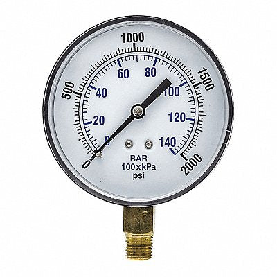 PIC GAUGES SEP101D354O Pressure Gauge Nominal 3-1/2 Dial