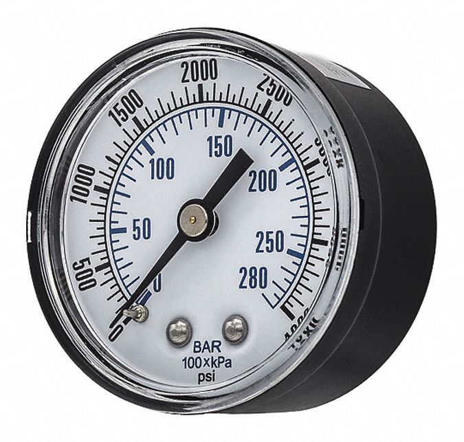 PIC GAUGES SEP102D204Q Pressure Gauge General Purpose 2 Dial