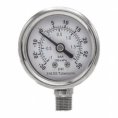 PIC GAUGES PRO301D158CC01 Compound Gauge Nominal 1-1/2 Dial