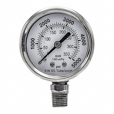 PIC GAUGES PRO301D204R01 Pressure Gauge General Purpose 2 Dial