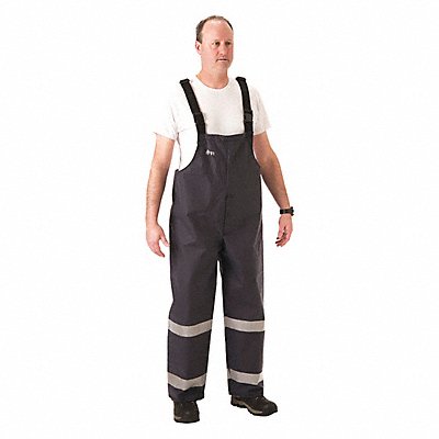 NASCO 1801TN101 Reflective Rain Bib Overall 60 to 62