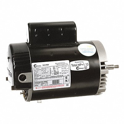 CENTURY B2973 Motor 1/10 3/4 HP 3 450/1 725 rpm 115V