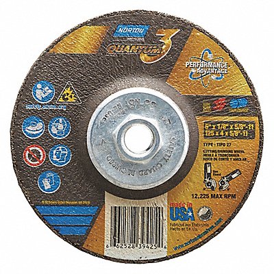 NORTON 66252839425 Cut Off Grinding Wheel 5/8 -11CN ThreadHle