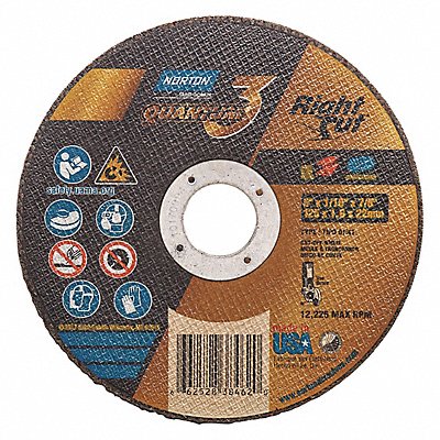 NORTON 66252838462 Cut Off Wheel 7/8 Connect Quantum3RightCut