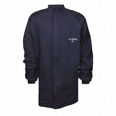 NATIONAL SAFETY APPAREL C04UQUQ40XL32 K4820 Flame Resistant Jacket Navy XL
