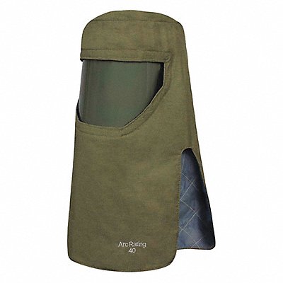 NATIONAL SAFETY APPAREL H65NPQHHATPV Arc Flash Hood Universal Size Green