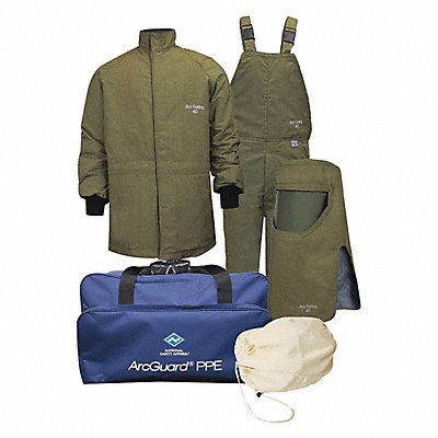 NATIONAL SAFETY APPAREL KIT4SCLT40NGSM K2372 Arc Flash Protection Clothing Kit S