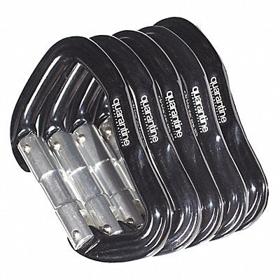 QUARANTINE RESTRAINTS QABCBS Carabiner Metal Black PK5