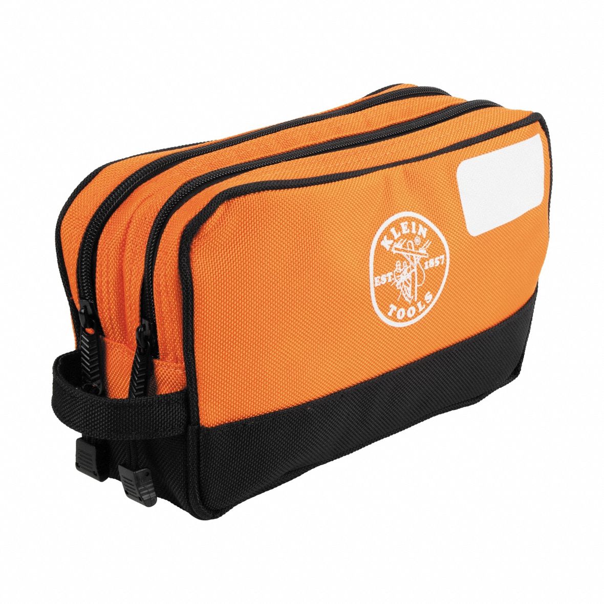 KLEIN TOOLS 55582 Double Zipper Bag 10 x 6-Inch
