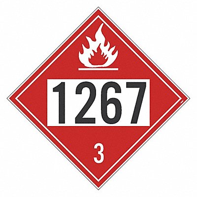 NMC DL139BUV25 Placard Sign 1267 3 Dot PK25